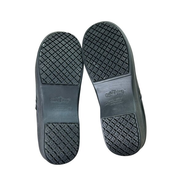 NEW SafeTStep Comfort Clogs Gretchen Black Women's 12W Non Slip Nursing Work - Picture 12 of 13